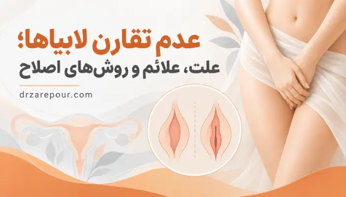 عدم تقارن لابیاها و بررسی علت نامتقارن بودن لابیاها و روشهای اصلاح